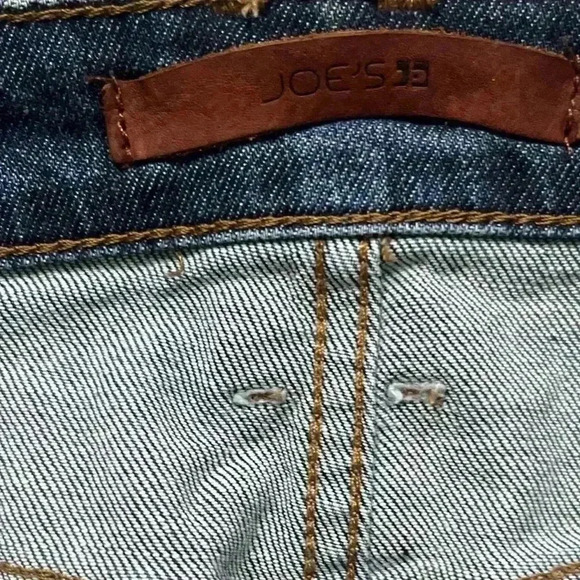 Joe’s Jeans Japanese Denim Button Fly Front Slit Raw Hem Skirt Size 28 - Picture 3 of 8